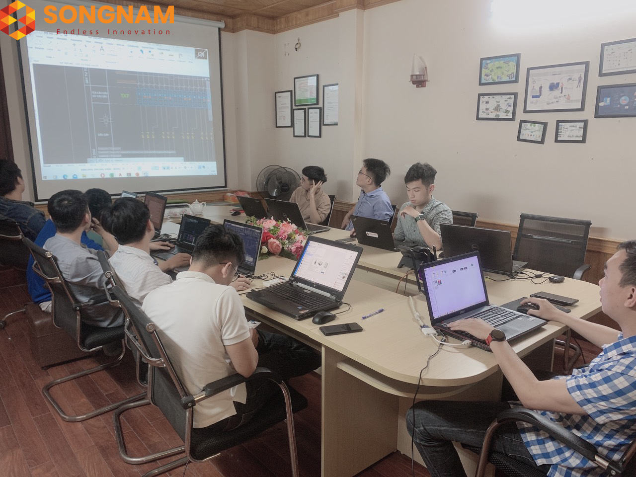 Ngày 01/04/2021 Song Nam tổ chức training cho phòng kỹ thuật lần 2