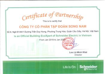  Song Nam Group được bình chọn lọt vào TOP5 đối tác xuất sắc nhất của Schneider Electric khu vực Châu Á Thái Bình Dương (Non China)